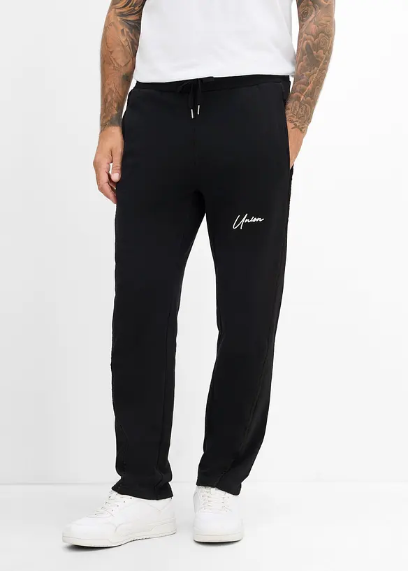 Joggebukse i 100% bomull med detaljer i kontrastfarge, bonprix