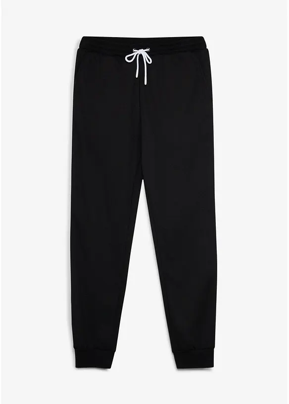 Joggebukse i 100% bomull med detaljer i kontrastfarge, bonprix