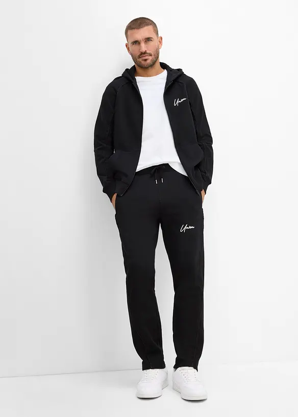 Joggebukse i 100% bomull med detaljer i kontrastfarge, bonprix