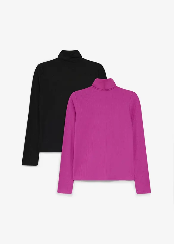 Varmende, langermet topp (2-pack), bonprix