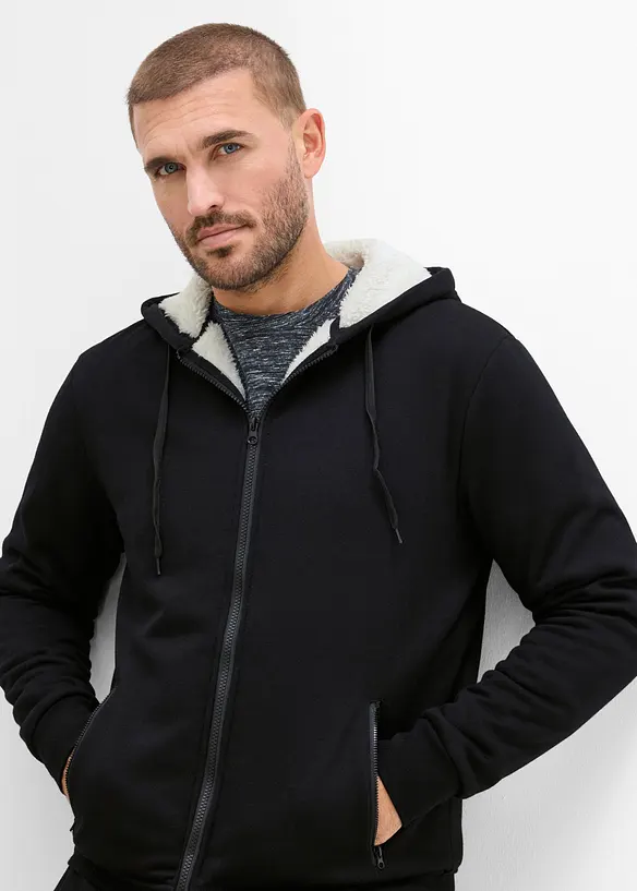 Vintervarm joggedress med deilig myk pilefleece, bonprix
