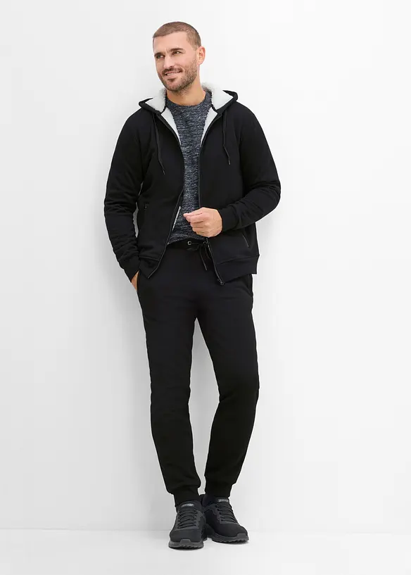 Vintervarm joggedress med deilig myk pilefleece, bonprix