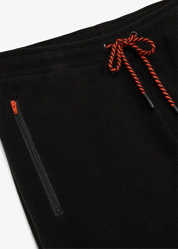 Joggebukse i fleece og regular fit, bonprix