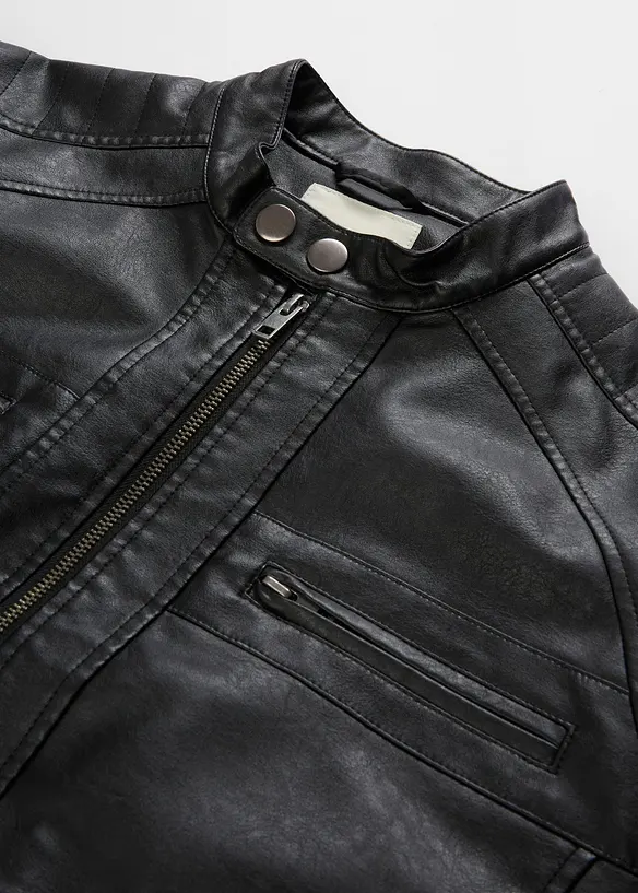 Jakke i imitert skinn og regular fit, bonprix