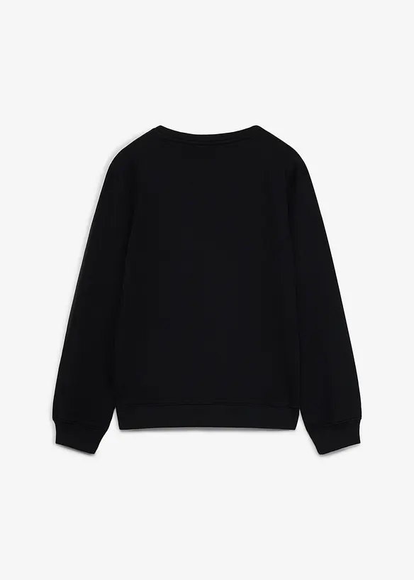 Julelig sweatshirt i myk, &oslash;kologisk bomull, bonprix