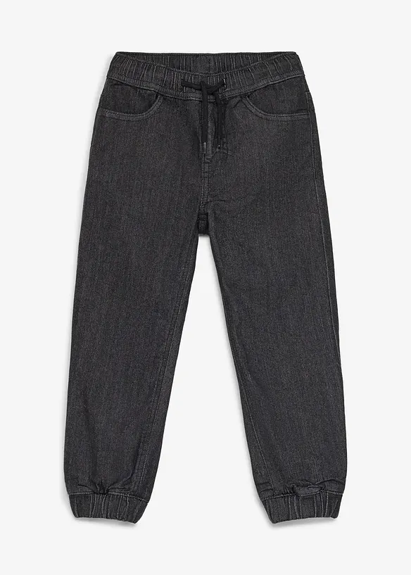 Regular fit pull on-jeans med varmende jerseyf&ocirc;r, bonprix