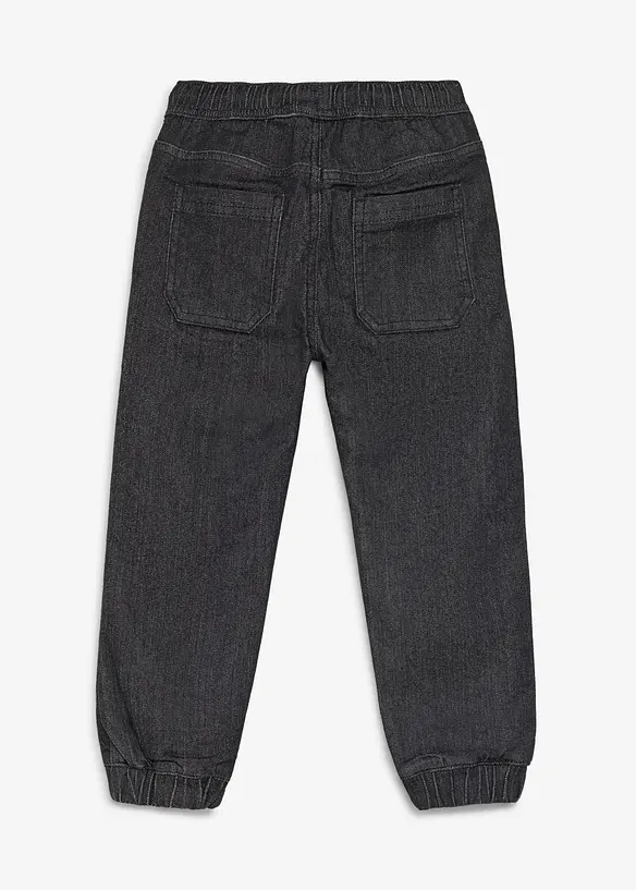 Regular fit pull on-jeans med varmende jerseyf&ocirc;r, bonprix