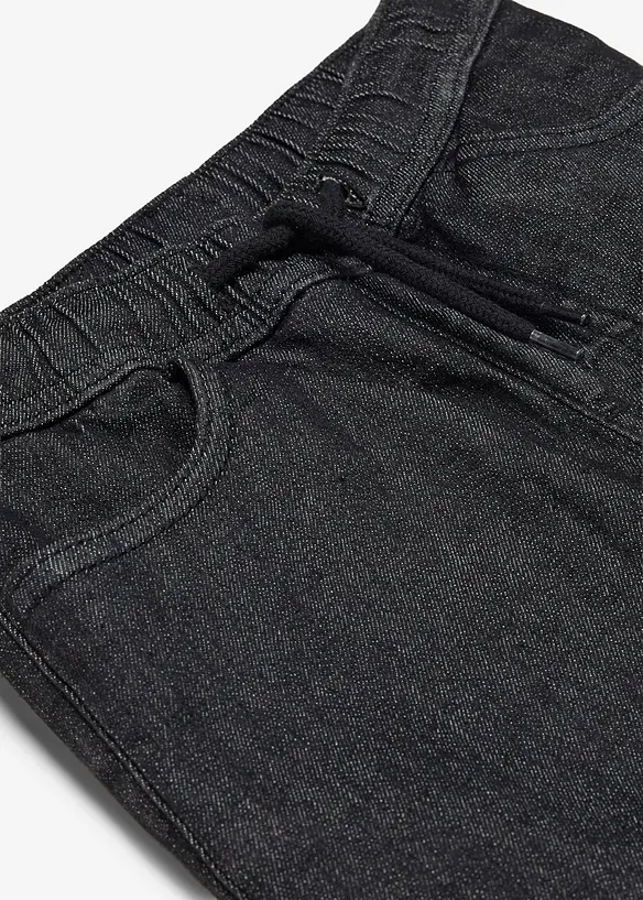 Regular fit pull on-jeans med varmende jerseyf&ocirc;r, bonprix