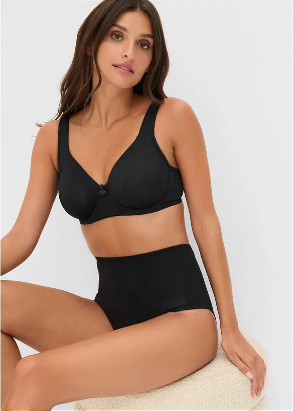 Highwaist-truse i mikrofiber  (3-pack), bonprix