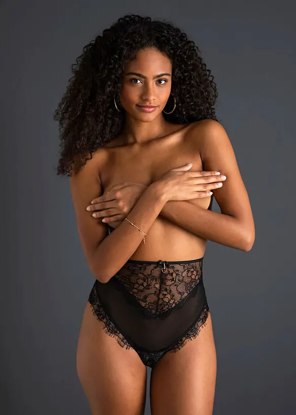 High waist stringtruse ouvert, bonprix