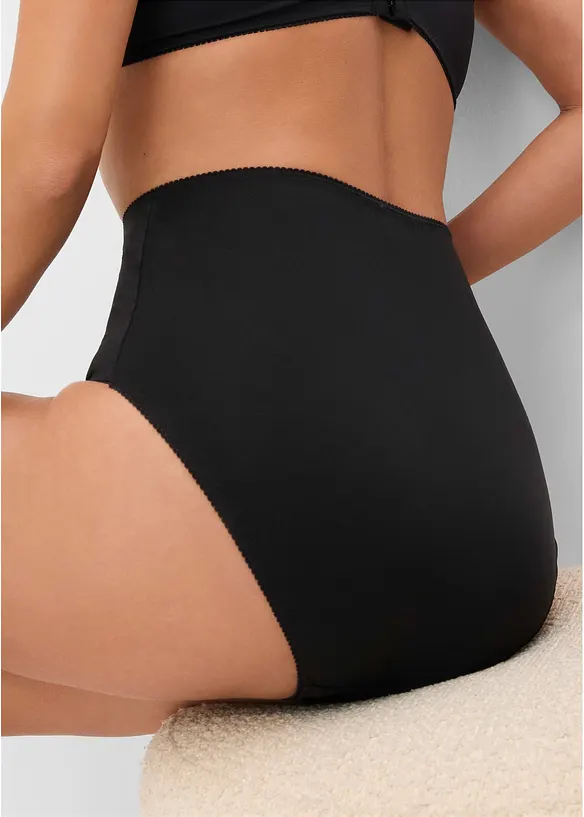 Highwaist-truse i mikrofiber  (3-pack), bonprix