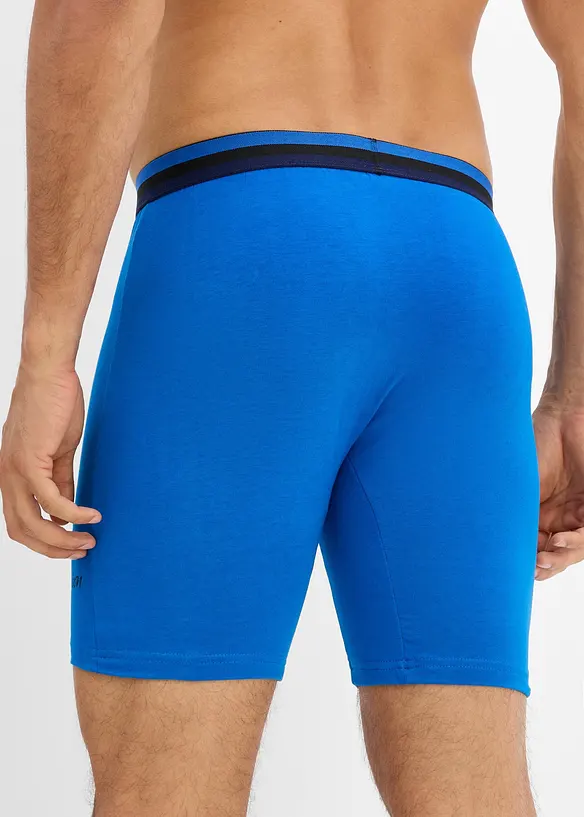 Bokserbriefs med lange ben og myk bomull (3-pack), bonprix