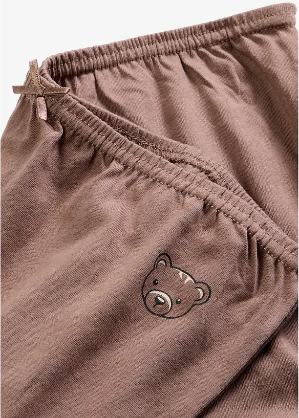 High waist truse med &oslash;kologisk bomull (4-pack), bonprix