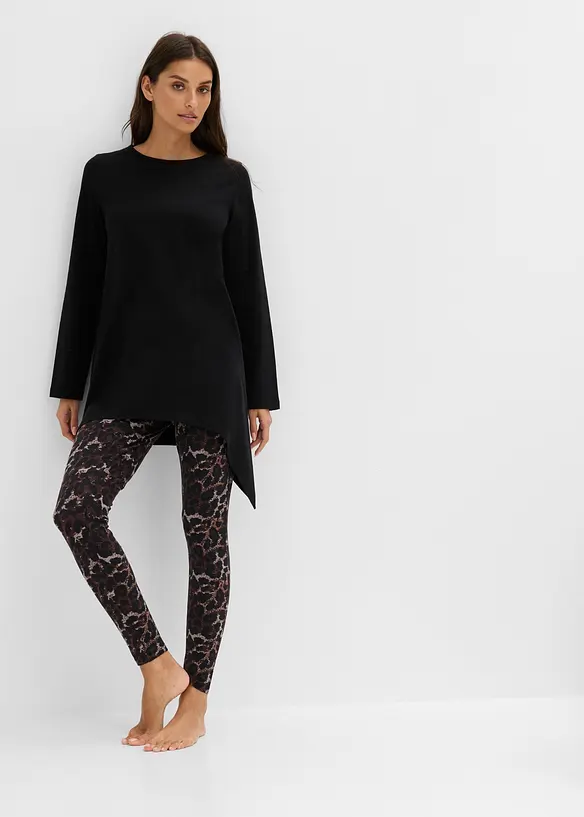 Pyjamas i myk bomull, bonprix