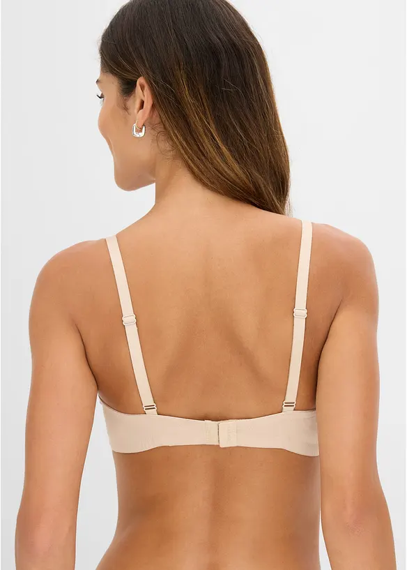 BH uten spiler med &oslash;kologisk bomull (3-pack), bonprix
