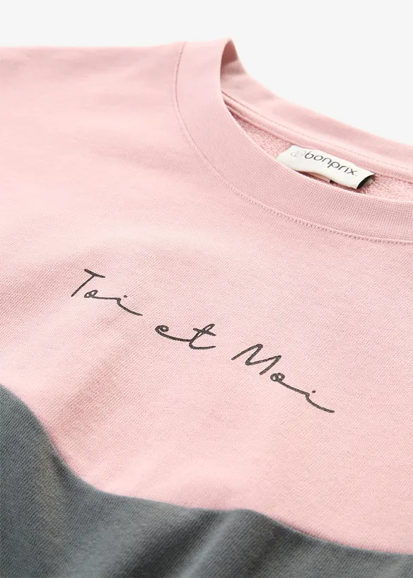 Sweatkjole i 100% bomull, bonprix