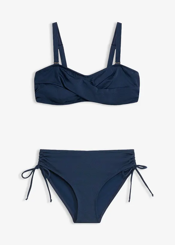 Balconette-bikini i glinsende materiale, bonprix