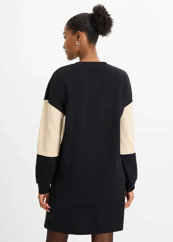 Sweatkjole i 100% bomull, bonprix
