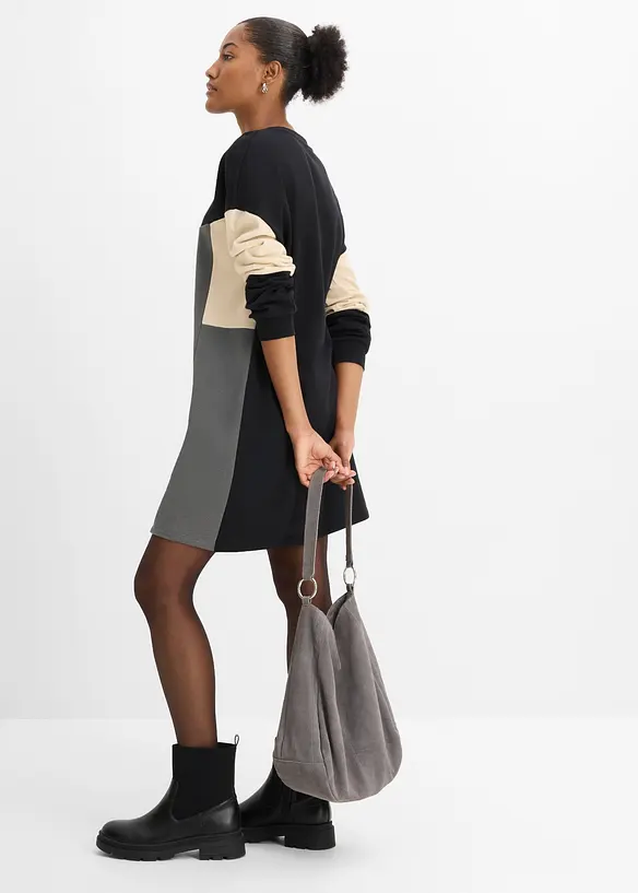 Sweatkjole i 100% bomull, bonprix