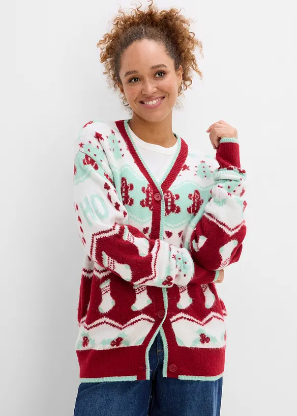 Julelig cardigan, bonprix