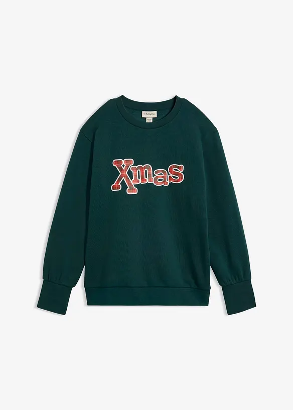 Sweatshirt i bomullsmiks, bonprix