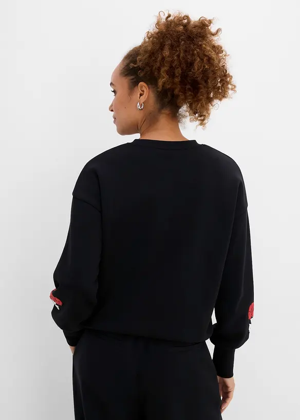 Sweatshirt i bomullsmiks, bonprix
