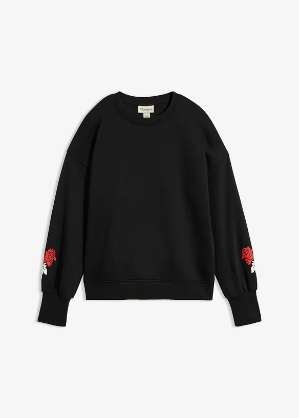 Sweatshirt i bomullsmiks, bonprix