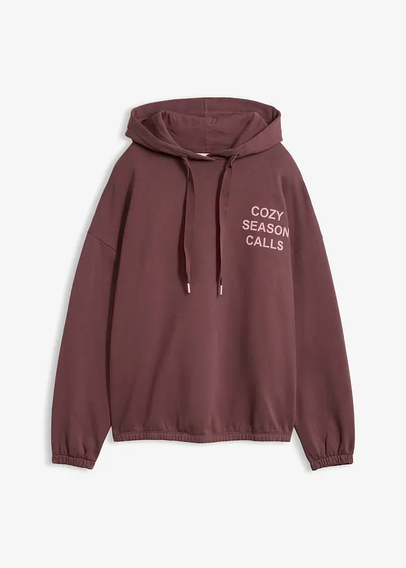 Oversized sweatshirt i 100% bomull, bonprix