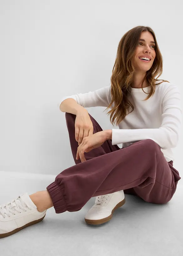 Joggebukse i 100% bomull, bonprix