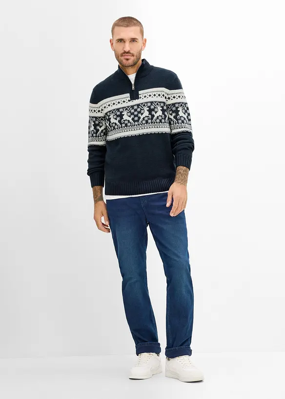 Genser i regular fit med koftem&oslash;nster, bonprix