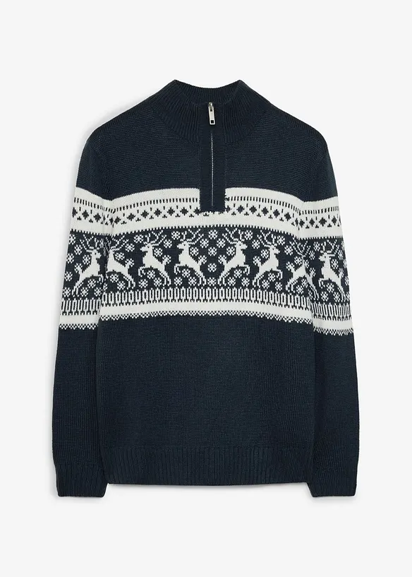 Genser i regular fit med koftem&oslash;nster, bonprix