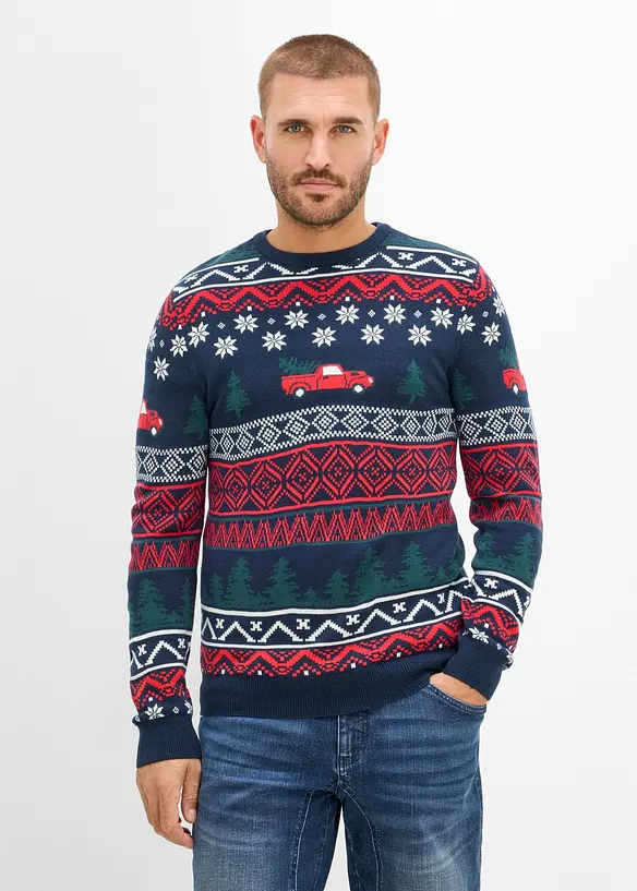 Finstrikket julegenser, bonprix