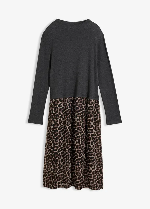 Jerseykjole i bomullsmiks, bonprix