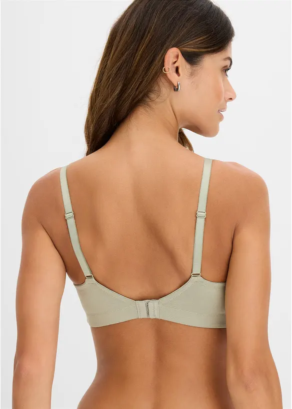 Amme-BH uten b&oslash;yler med &oslash;kologisk bomull (3-pack), bonprix