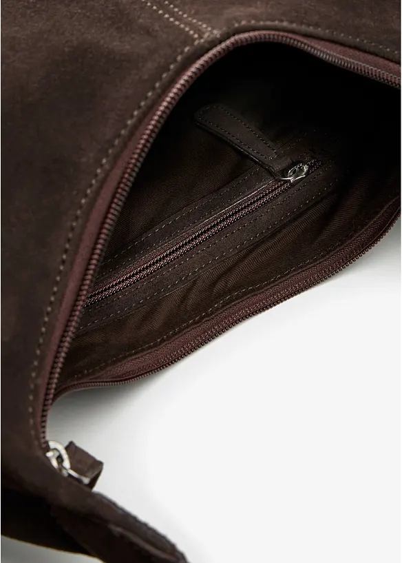 Shopper i semsket skinn, bonprix