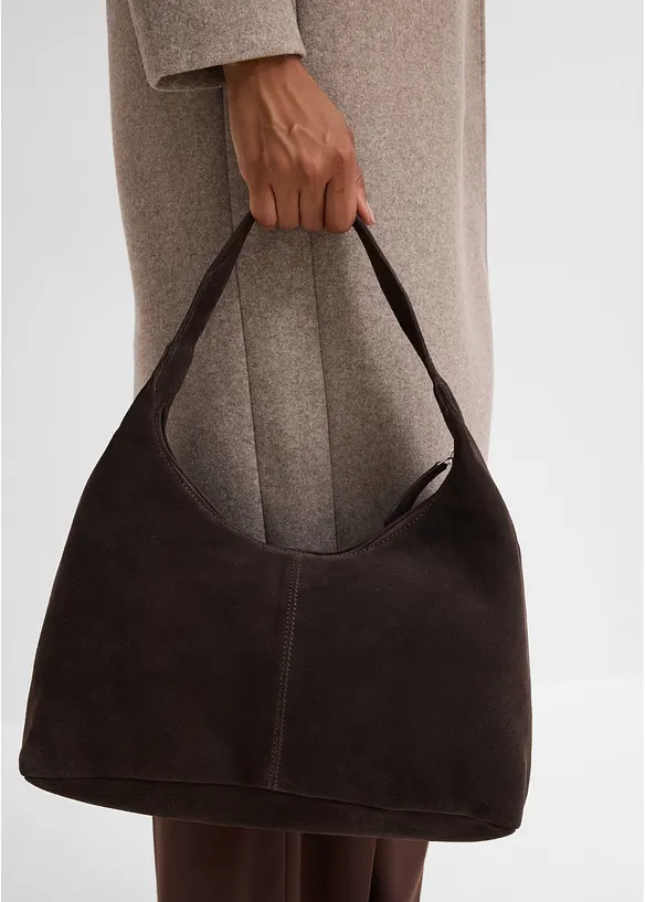 Shopper i semsket skinn, bonprix