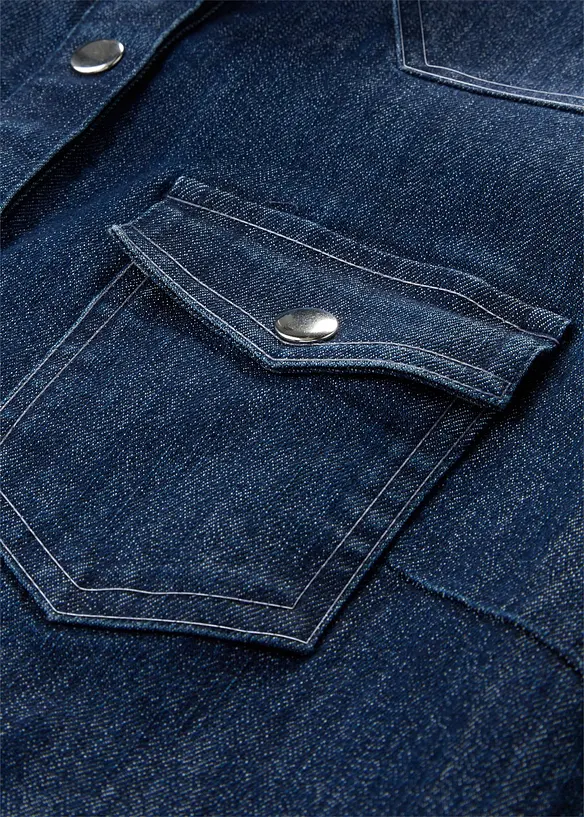 Kort kjole i denim, bonprix