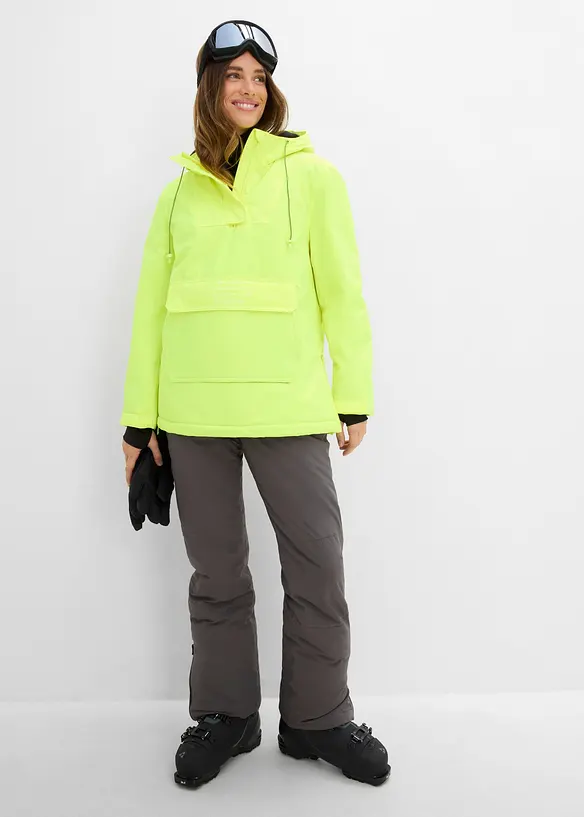 Ski-funksjonsjakke i pull on-modell med fleecef&ocirc;r, vanntett, bonprix