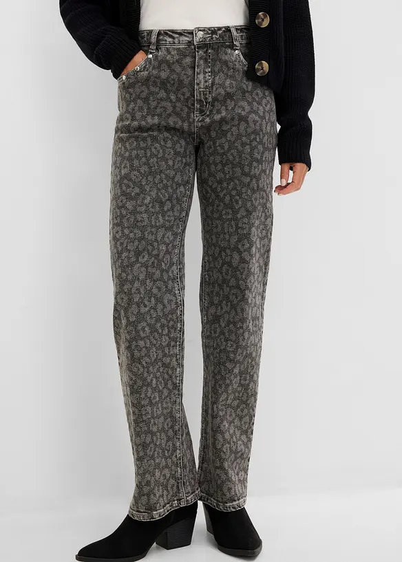 Straight jeans high waist, bonprix