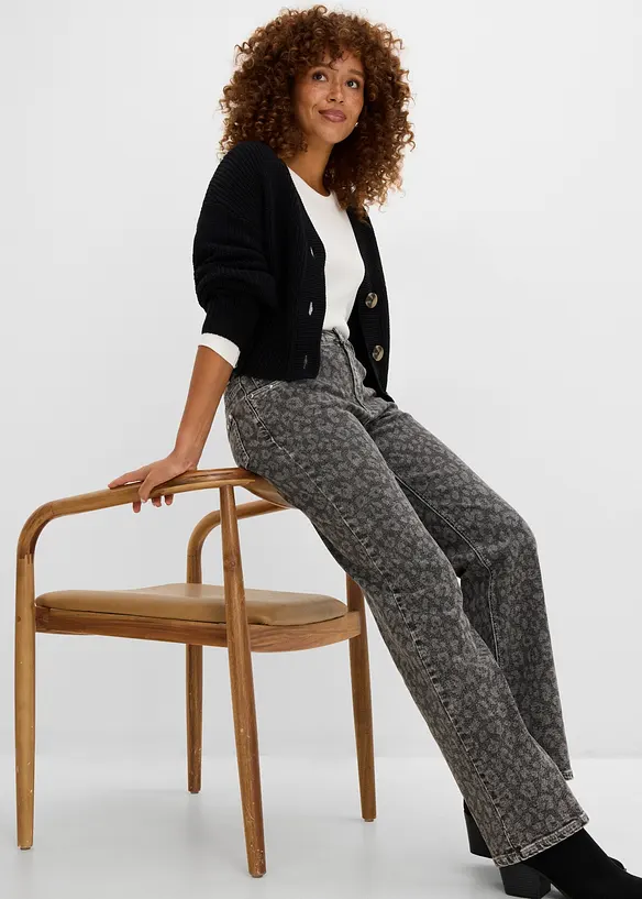 Straight jeans high waist, bonprix