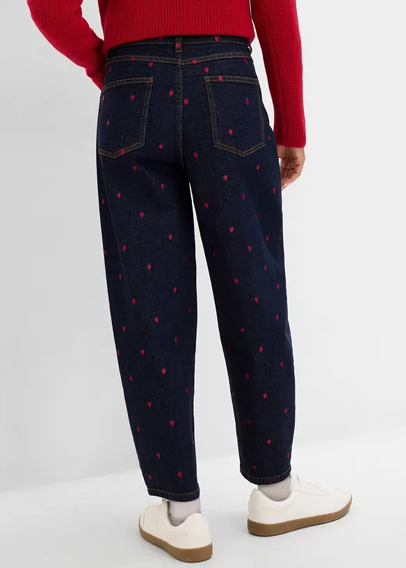 Barrel jeans high waist, bonprix