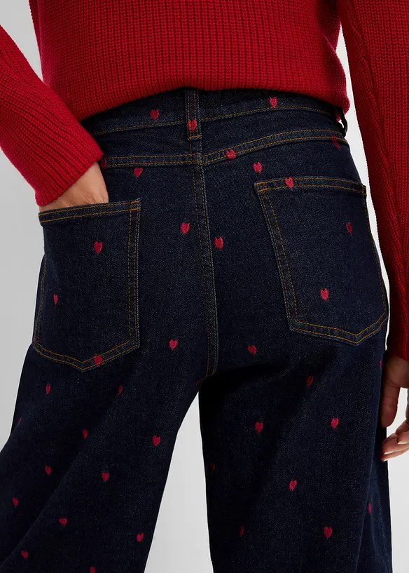 Barrel jeans high waist, bonprix