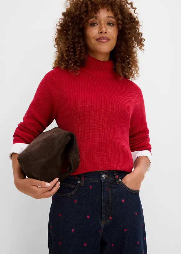 Barrel jeans high waist, bonprix