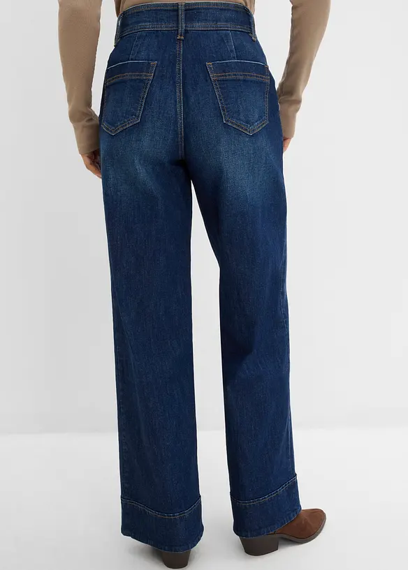 Wide leg jeans high waist, bonprix