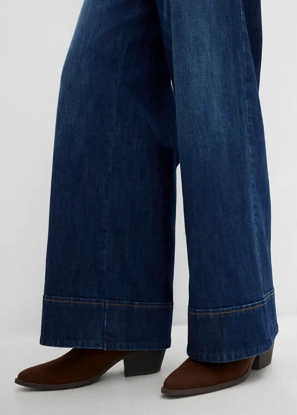 Wide leg jeans high waist, bonprix