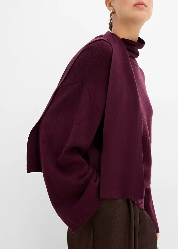 Oversized genser av myk viskosemiks, bonprix