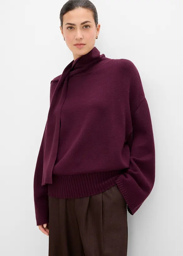 Oversized genser av myk viskosemiks, bonprix