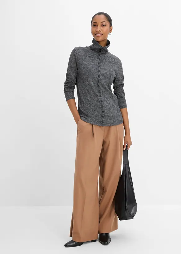 Cardigan med fine knapper, bonprix