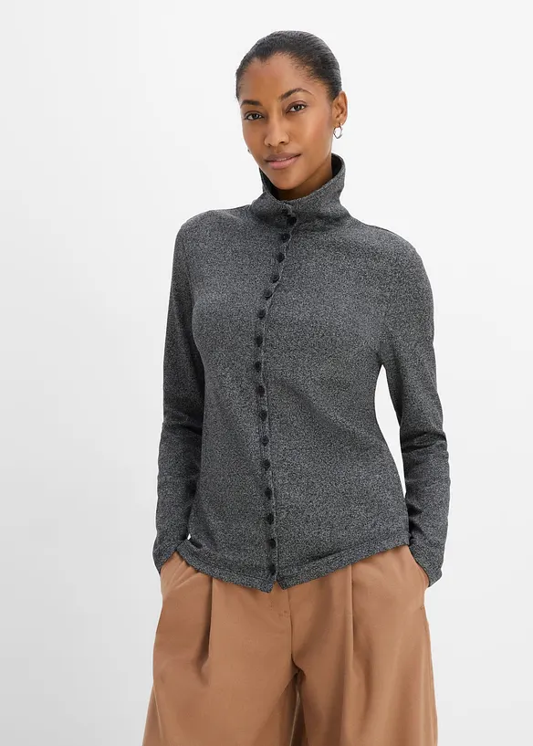 Cardigan med fine knapper, bonprix