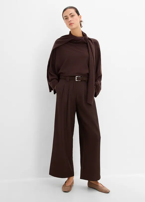 Barrel bukse i twill, bonprix